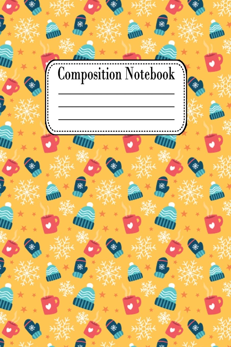Composition Notebook: Christmas Holiday Gift Wide Ruled Notebook Lined School Journal | 100 Pages | 6 x 9" | Children Kids Girls Teens Women Essays & Short Stories