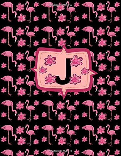 J: Letter Pink Flamingo Bird Monogrammed 2020 Weekly Planner For Women Females Girls - January 2020 - December 2020 (8.5"x11") Business, Finance & Career