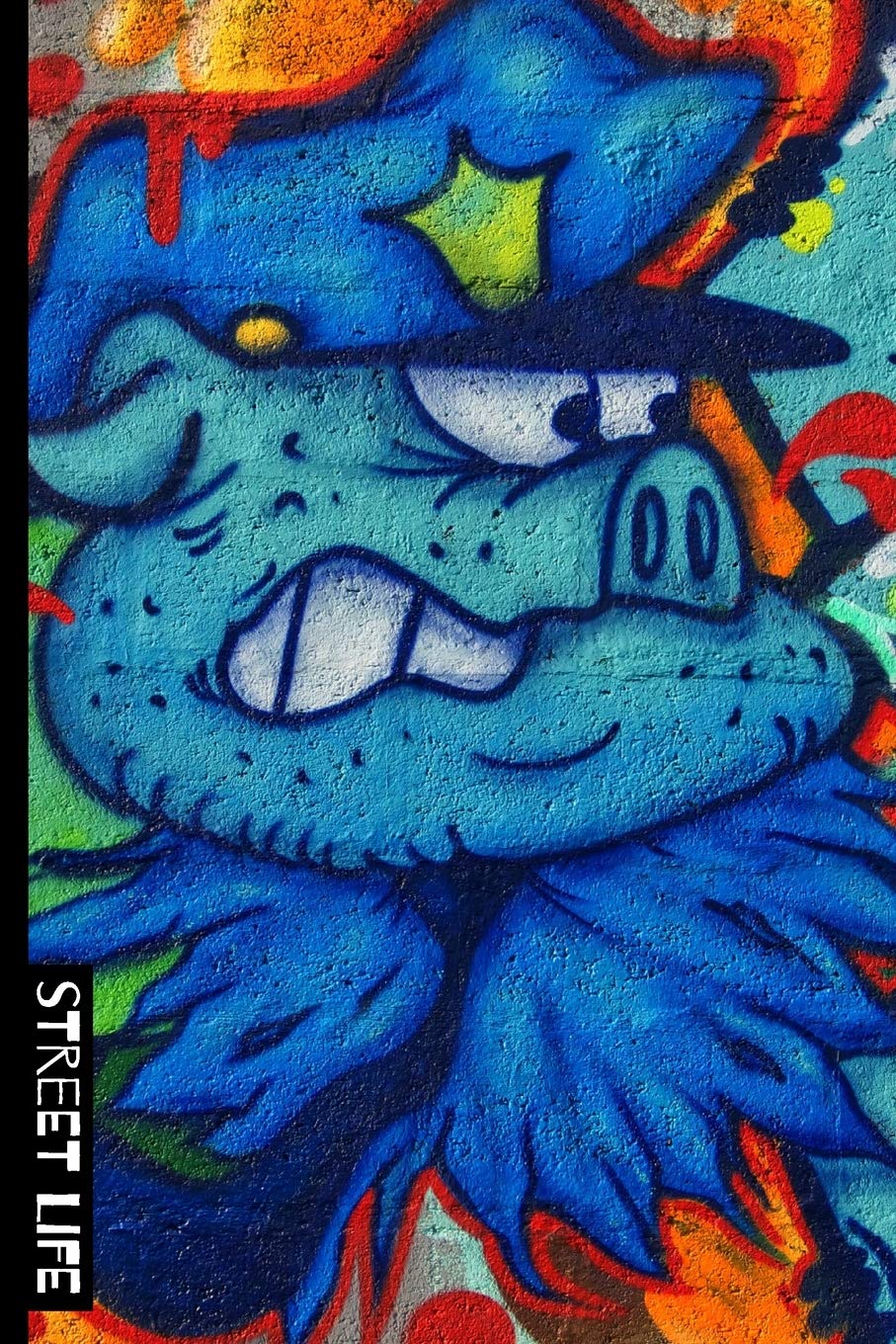 Street Life: School Subject Notebook, 6x9 120 page lined paperback notebook. - Graffitti style street art / murals perfect for the trendy teenager Hobbies & Crafts
