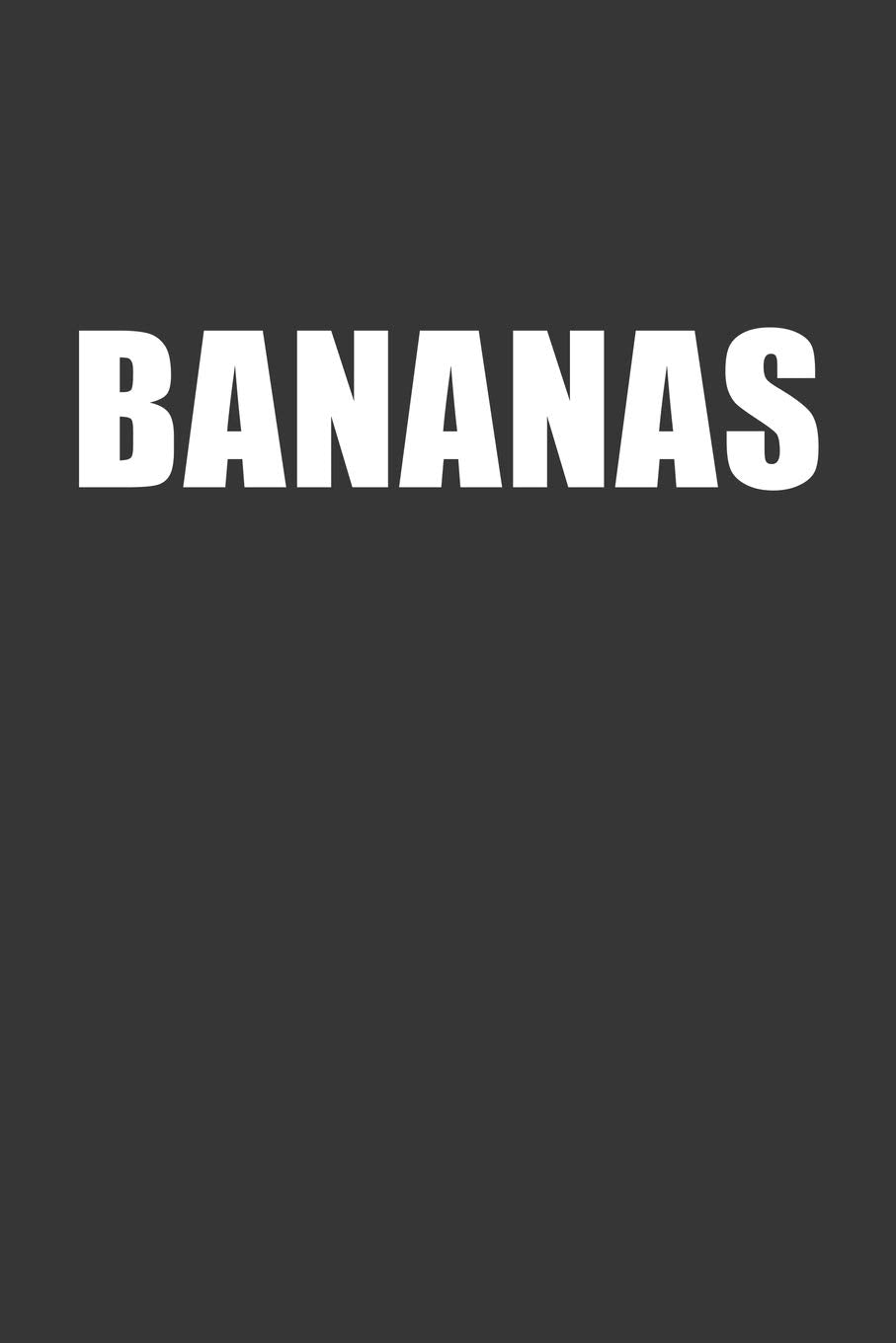 Bananas Notebook: Lined Journal, 120 Pages, 6 x 9, Affordable Gift Journal Matte Finish Essays & Short Stories