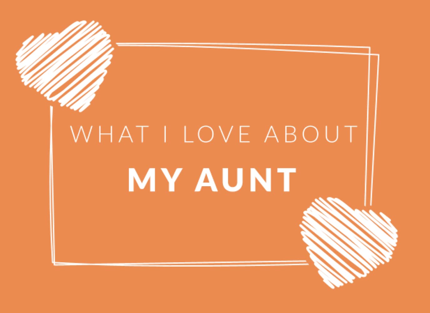 What I Love About My Aunt: Prompted Fill In The Blank Book Journal | Sentimental Gift For Your Aunt | Easily Write The Reasons Why You Love Your Aunt Parents & Children