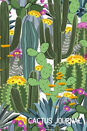 Cactus Journal: Cacti Tropical Garden Succulent Jungle Print Blank Lined Notebook 6x9 Diary 200 Page Cactus Lover Gift Essays & Short Stories