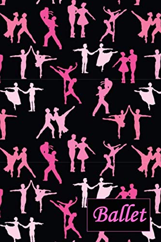 Ballet: couples, gifts for ballerinas, lined journal, blank notebook, 6"x 9", 100 pages for writing notes, decorated interior. Film, Art & Culture