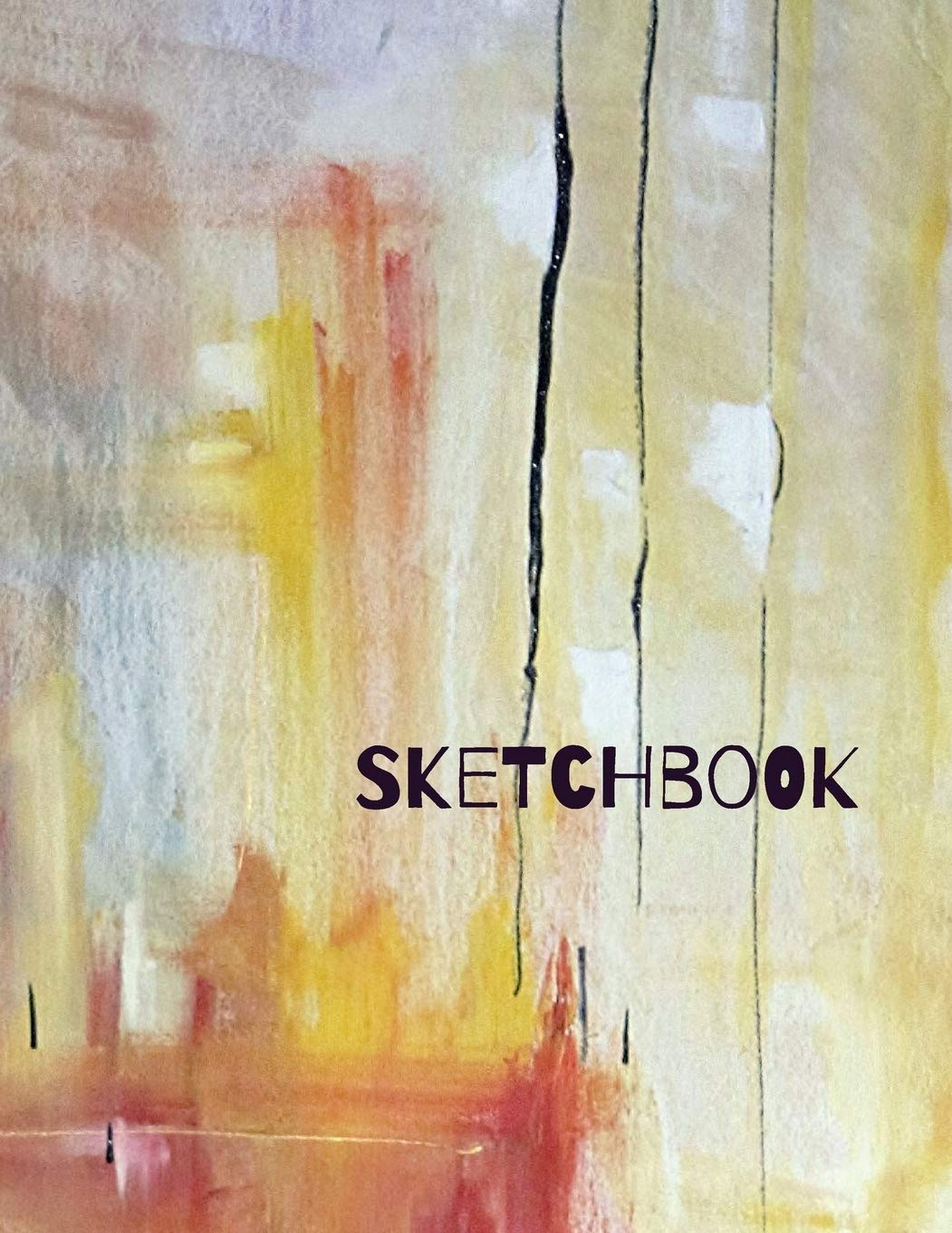 Sketchbook: Artist's Sketch Book with Colorful Abstract Cover for Drawing, Designing, Sketching and Writing. 120 blank pages, large 8.5 x 11 Notebook Film, Art & Culture