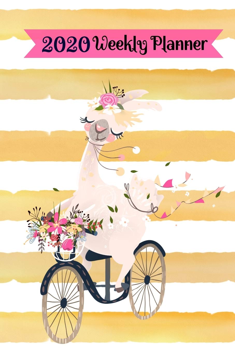 2020 Weekly Planner: Jan-Dec Llama Planner Daily Weekly Monthly Calendar Schedule Organizer W/ To Do List, Notes & Journal Pages ( Gold Stripes) Essays & Short Stories