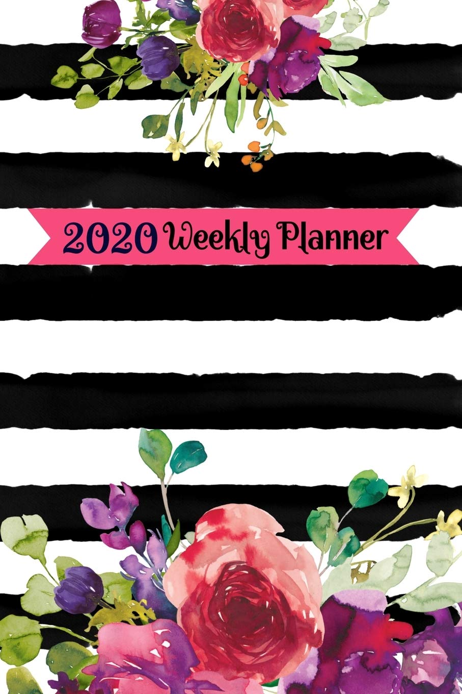 2020 Weekly Planner: Jan-Dec Daily Weekly Monthly Calendar Schedule Organizer W/ To Do List, Notes & Journal Pages (Floral Pinstripes) Essays & Short Stories