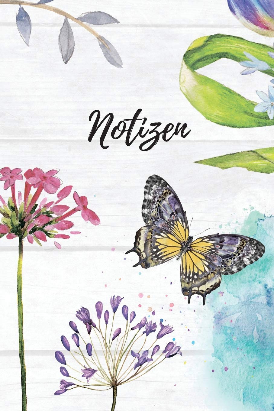 Notizen: Blanko Lavendel Floral Design Heft für Aufzeichnungen Lettering Handschrift | Kreatives Geschenk für Kinder und Erwachsene | Frauen Männer Freundinnen und Kollegen Hobbies & Crafts