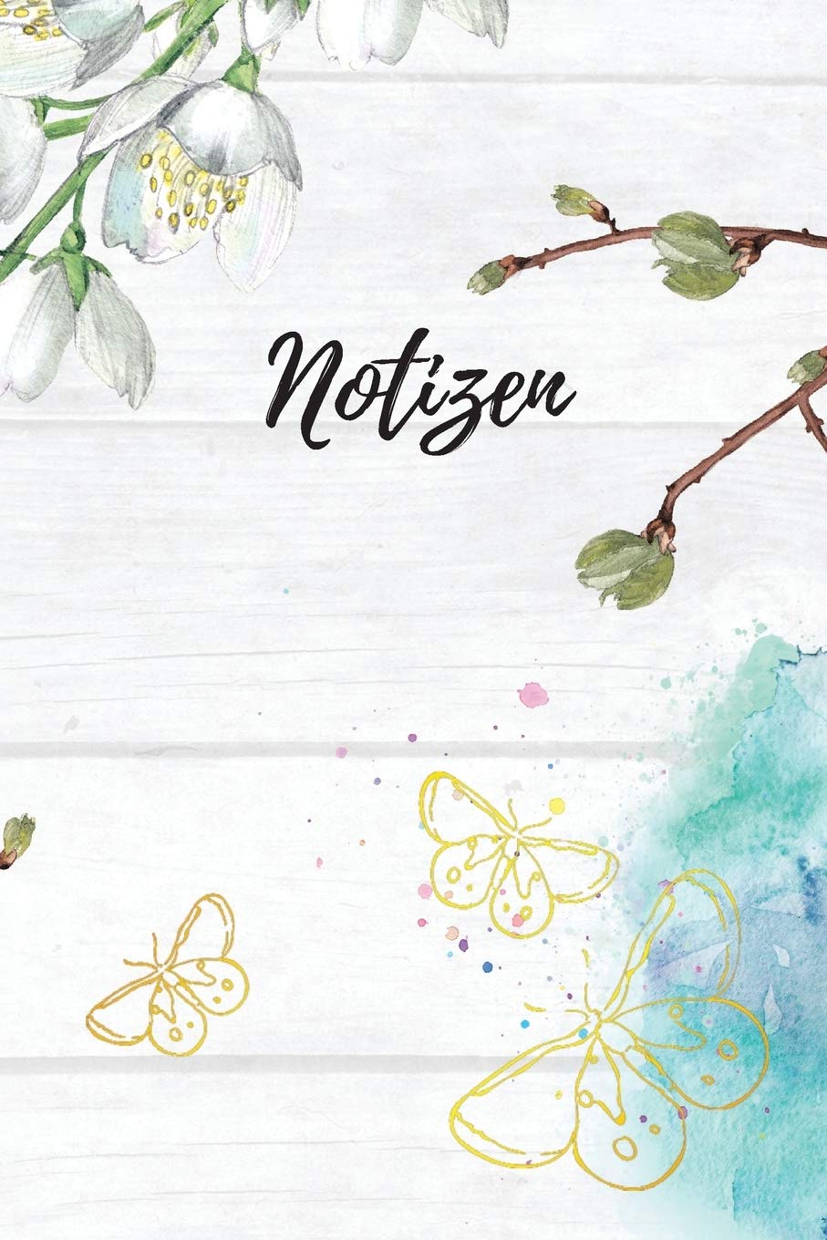 Notizen: Blanko Floral Design Heft für Aufzeichnungen Lettering Handschrift | Kreatives Geschenk für Kinder und Erwachsene | Frauen Männer Freundinnen und Kollegen Hobbies & Crafts