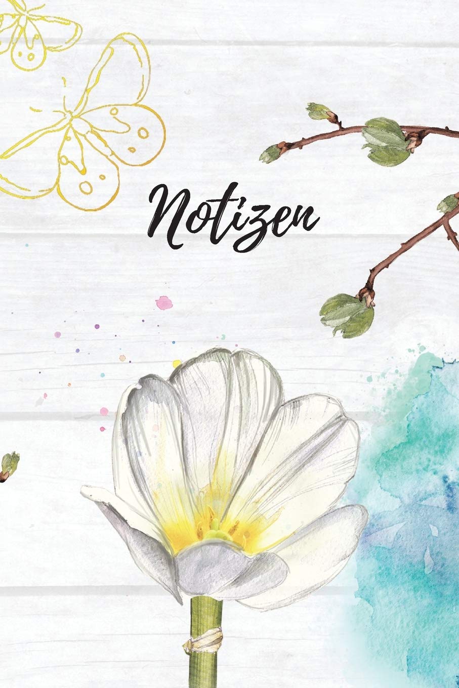 Notizen: Blanko Floral Design Heft für Aufzeichnungen Lettering Handschrift | Kreatives Geschenk für Kinder und Erwachsene | Frauen Männer Freundinnen und Kollegen Hobbies & Crafts
