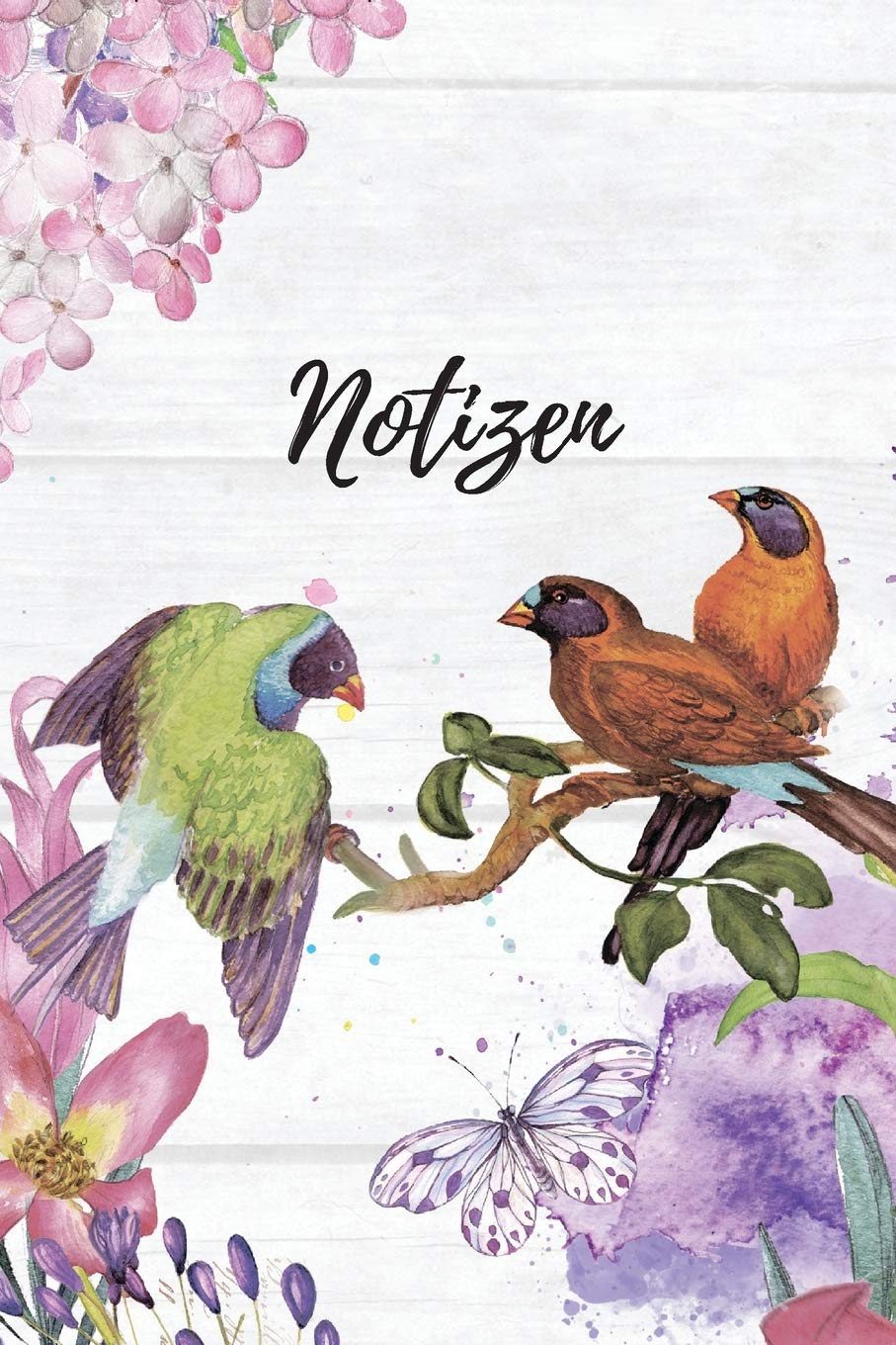 Notizen: Blanko Lavendel Floral Design Heft für Aufzeichnungen Lettering Handschrift | Kreatives Geschenk für Kinder und Erwachsene | Frauen Männer Freundinnen und Kollegen Hobbies & Crafts