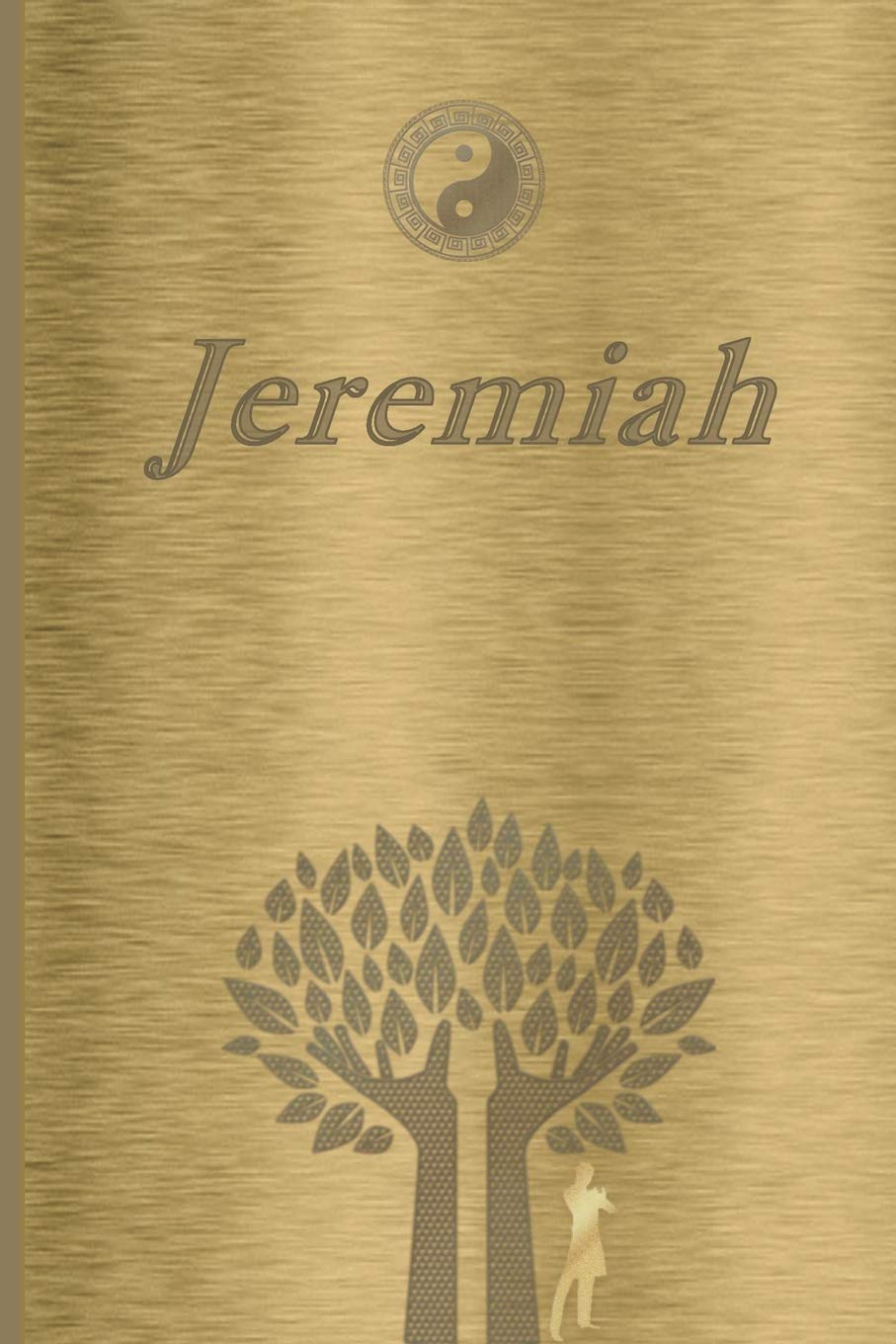 Jeremiah: Personalized Name Journal/Notebook for Men - Masculine Metal-look Cover with Lined Writing Pages Lifestyle