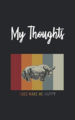 My Thoughts: Yak Retro And Vintage Style 100 Pages Lined Diary And Notebook Books