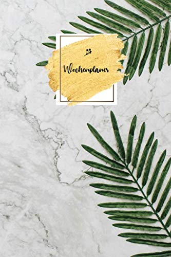 Wochenplaner 2019 2020: modernes Marble Cover Mamor Design mit rose gold Pattern, Wochen- und A5 Tagesplaner , 1 Woche auf 1 Seite , 13x21 cm ... cover design, rose-gold pattern , monatspla Non-fiction