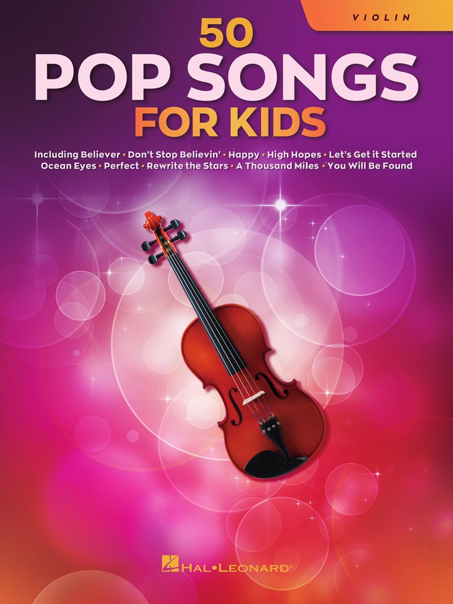 50 Pop Songs for Kids for Violin Sheet Music
