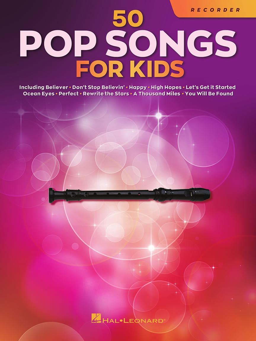 50 Pop Songs for Kids. Blockflöte.: For Recorder Sheet Music
