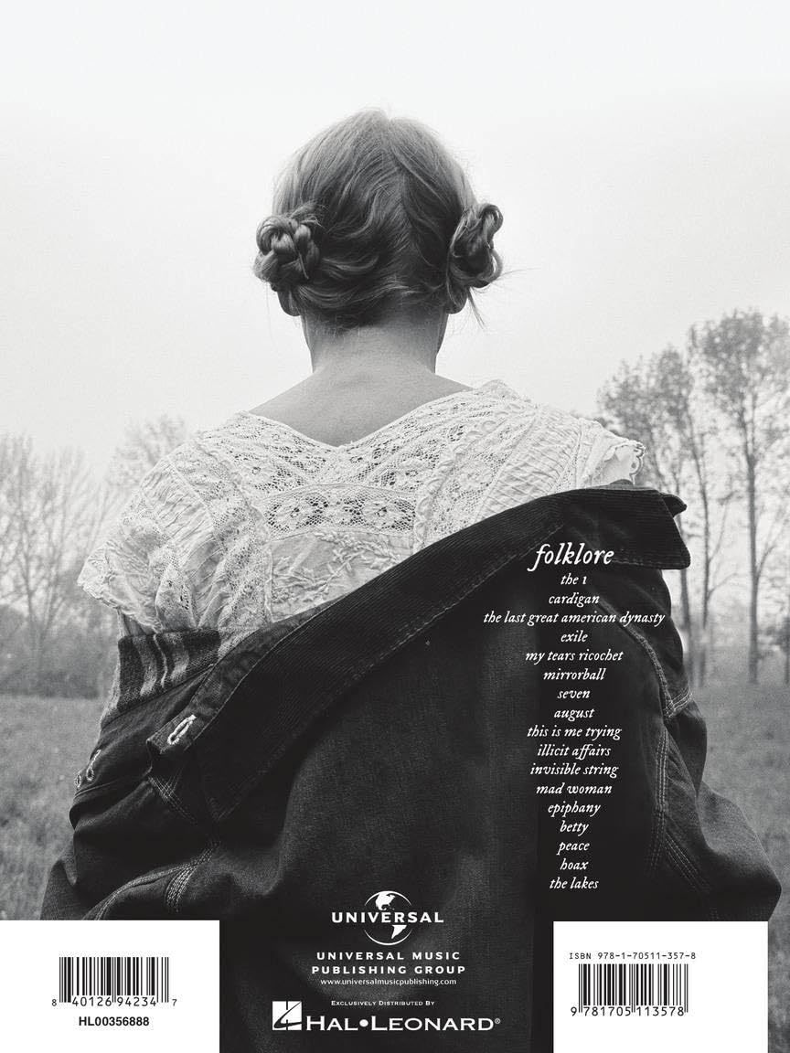 Taylor Swift Folklore: Easy Piano Songbook with Lyrics Beginner and Intermediate Sheet Music for Piano Players and Fans Simplified Arrangements for Piano Students and Music Fans Sheet Music
