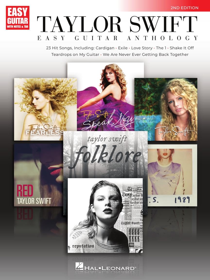 Taylor Swift Easy Guitar Anthology für Anfänger | 23 Country Pop Hits für Gitarre mit Tabulatur | Songbook für Akustik und E-Gitarre Spieler | ... (Easy Guitar With Notes & Tab, Band 9) Sheet Music