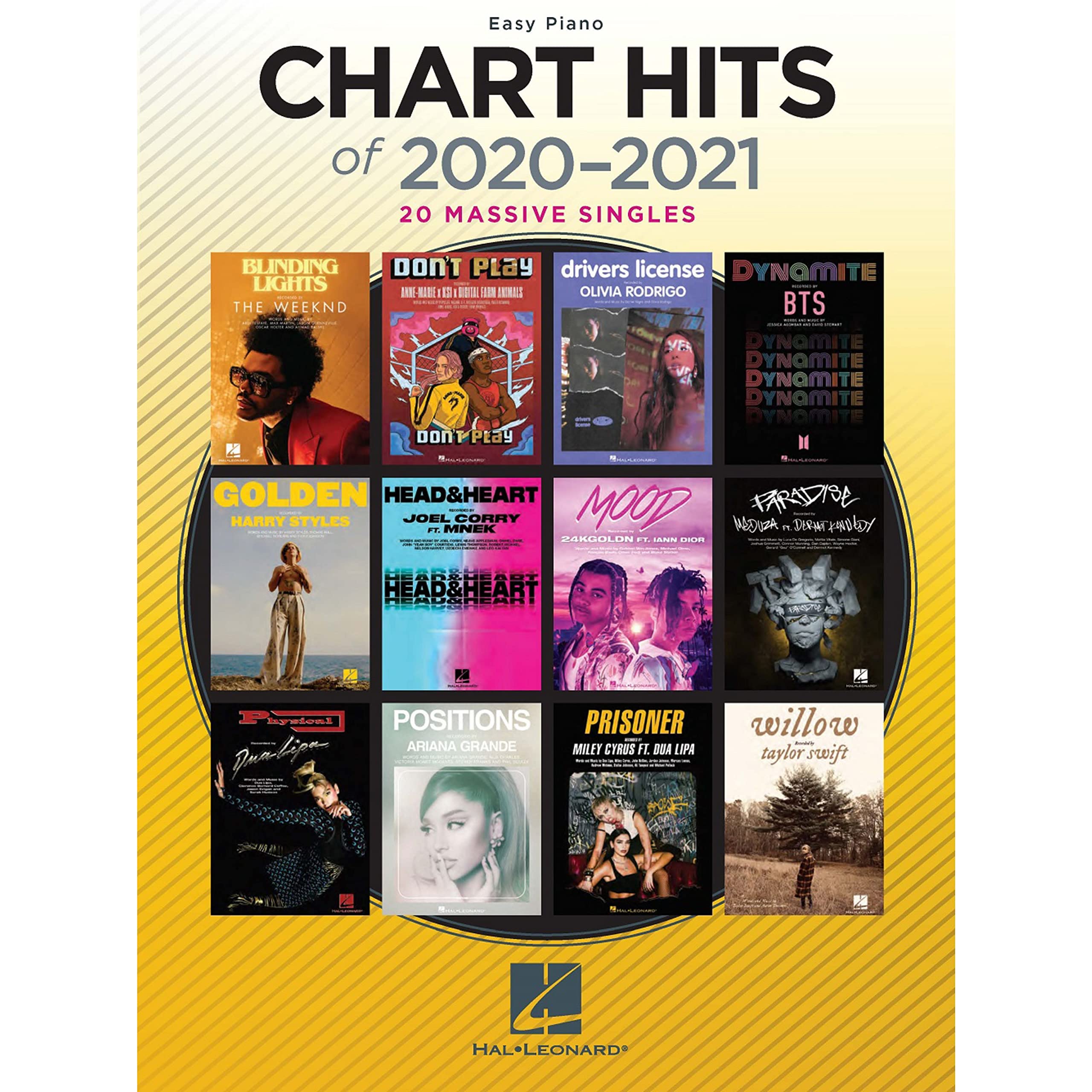 CHART HITS OF 2020-2021 EASY PIANO Contemporary literature
