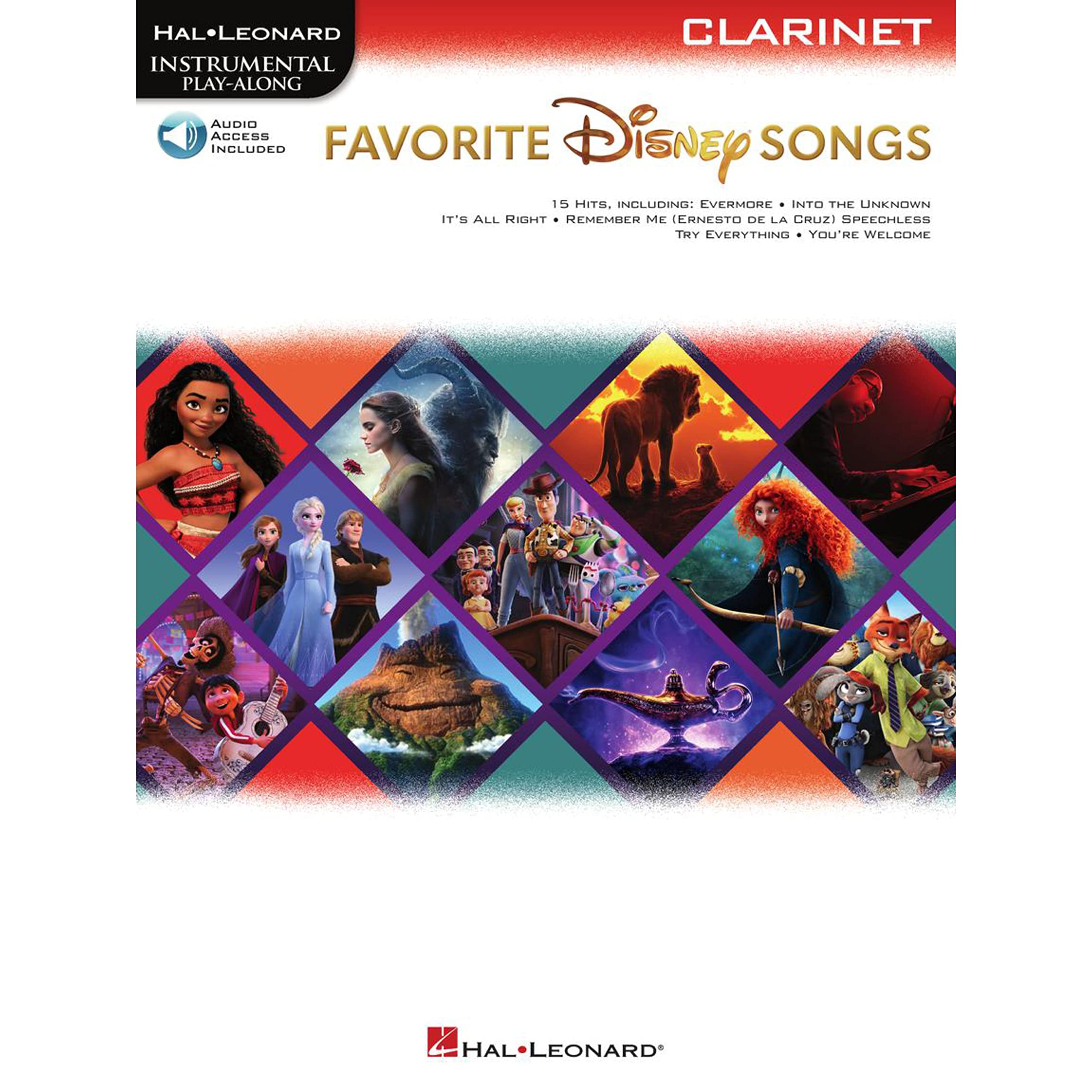 Favorite Disney Songs: Instrumental Play-Along for Clarinet Sheet Music