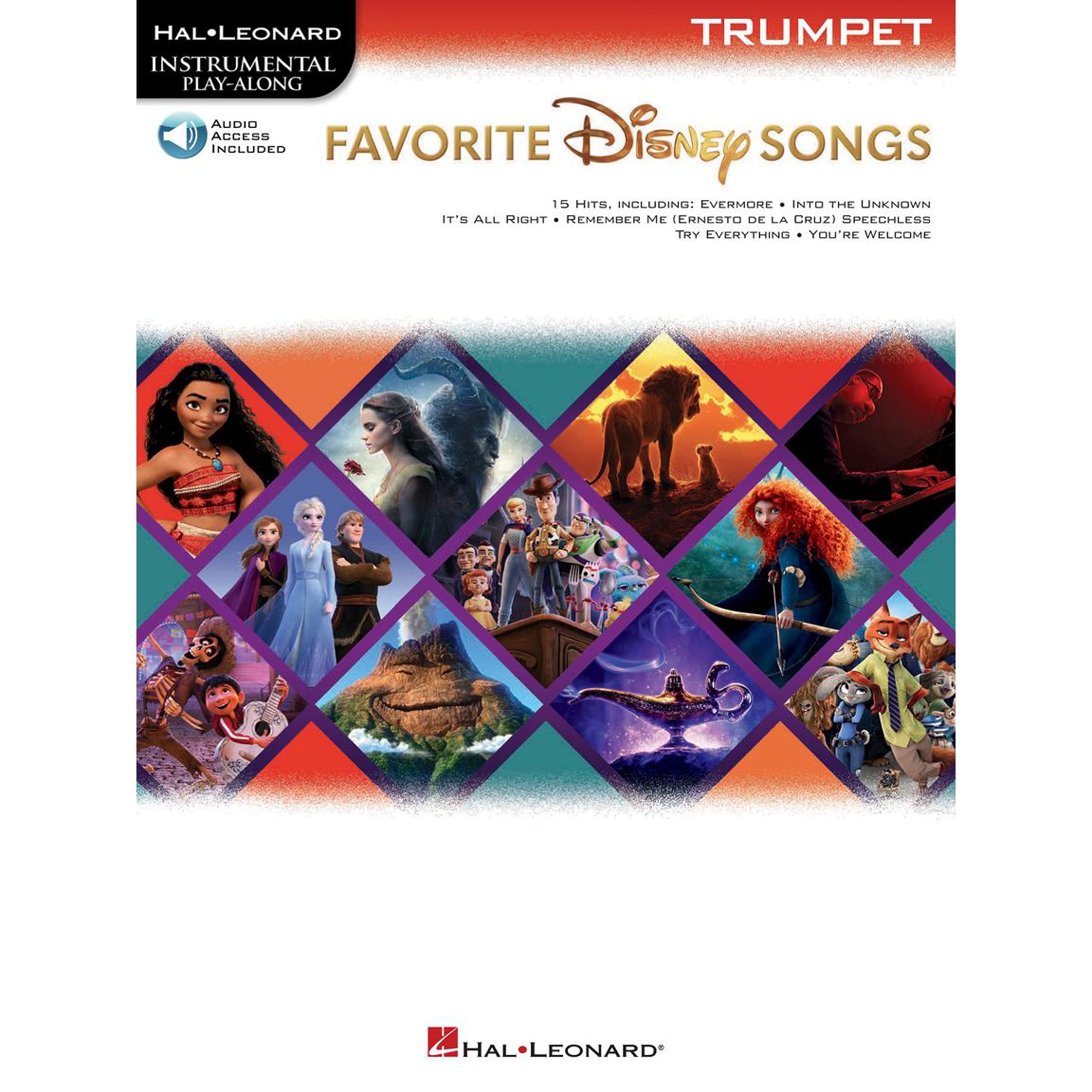 Favorite Disney Songs: Instrumental Play-Along for Trumpet: Instrumental Play-along for Trumpet, Includes Downloadable Audio (Hal Leonard Instrumental Play-along) Sheet Music
