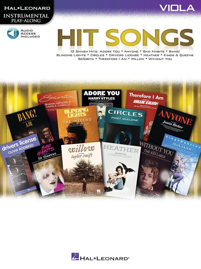 Viola: Viola Play-along (Hit Songs) Sheet Music