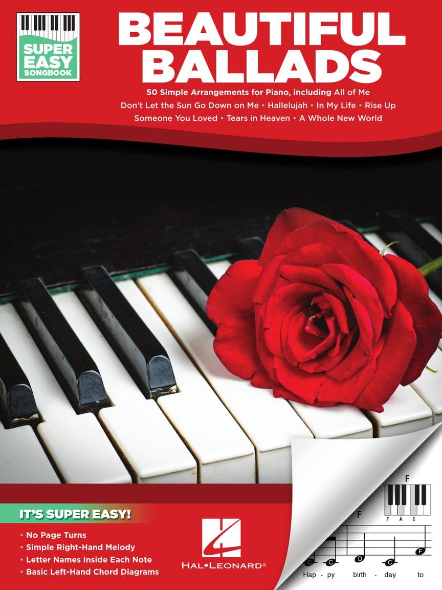 Beautiful Ballads - Super Easy Songbook. Klavier Solo. Sheet Music