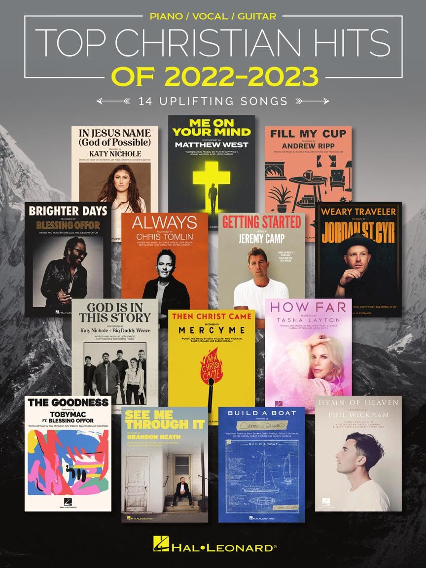 Top Christian Hits of 2022-2023: 14 Uplifting Songs Arranged for Piano/Vocal/guitar Sheet Music