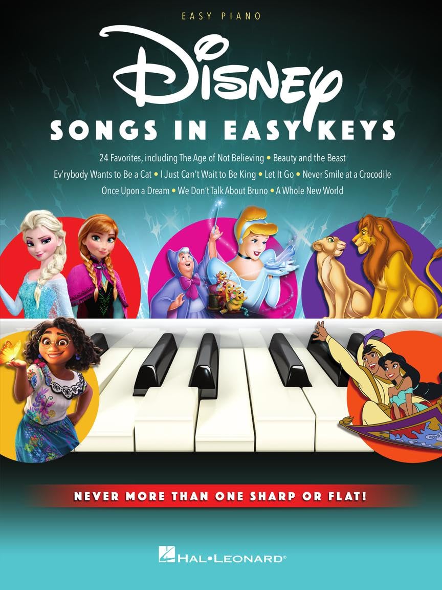 Disney Songs in Easy Keys - Easy Piano Songbook Featuring 24 Favorites Sheet Music