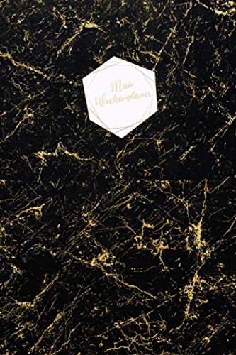 Wochenplaner 2019 2020: modernes Marble Cover Mamor Design mit rose gold Pattern, Wochen- und A5 Tagesplaner , 1 Woche auf 1 Seite , 13x21 cm ... cover design, rose-gold pattern , monatspla Non-fiction