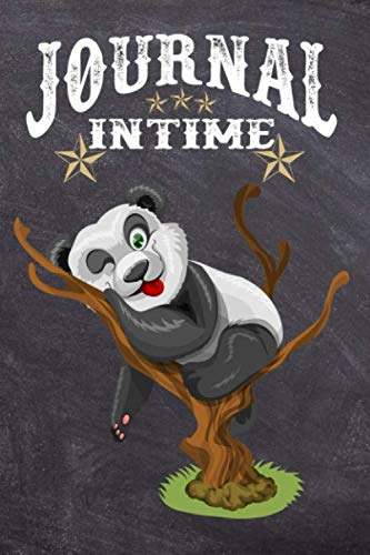 Journal Intime: Ligné - format 15,24 x 22,86 cm - Avec emplacements pour des Photos, Stickers ou Dessins - 160 pages - Motif: Panda sur Arbre Essays & Short Stories