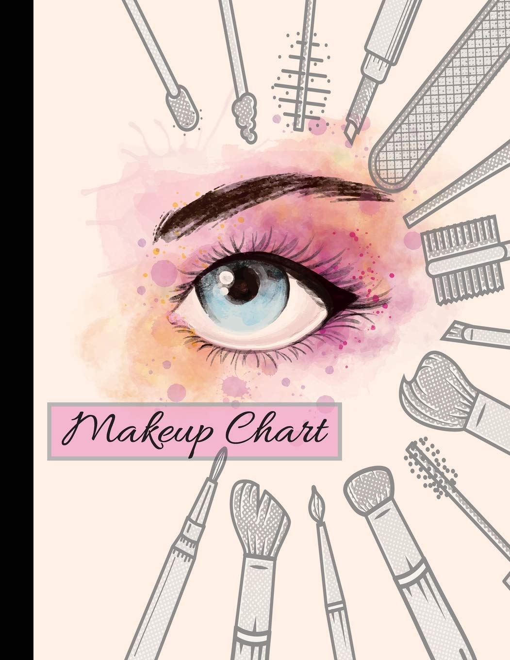 Makeup Chart: Blank Make Up Face Charts Organizer & Planner, Perfect For Personal Use & Professional Makeup Artists, Plan, Record, Note Pad Health, Nutrition & Fitness
