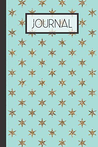 Journal: Blue Winter Gold Star Lined 120 Page Journal (6"x 9") Geology & Geography