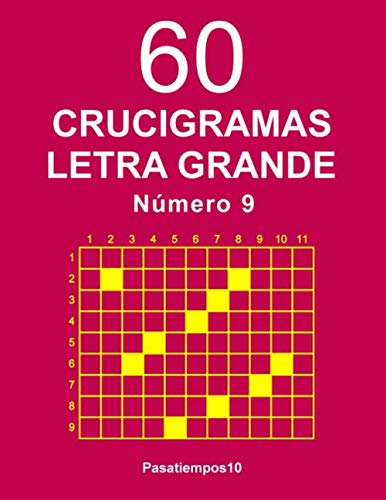 60 Crucigramas Letra Grande Número 9 Leisure & Fun