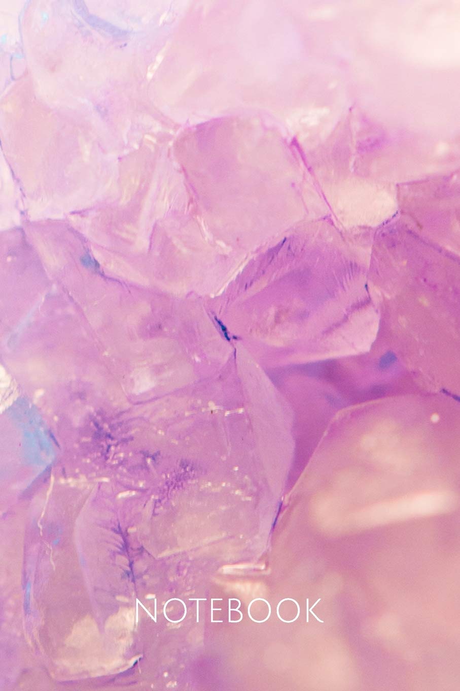 Notebook: Light Pink Crystal Wide Ruled Journal | School Lined Notebook | 1 Subcject Notebook | 6x9 inches, 100 pages Books