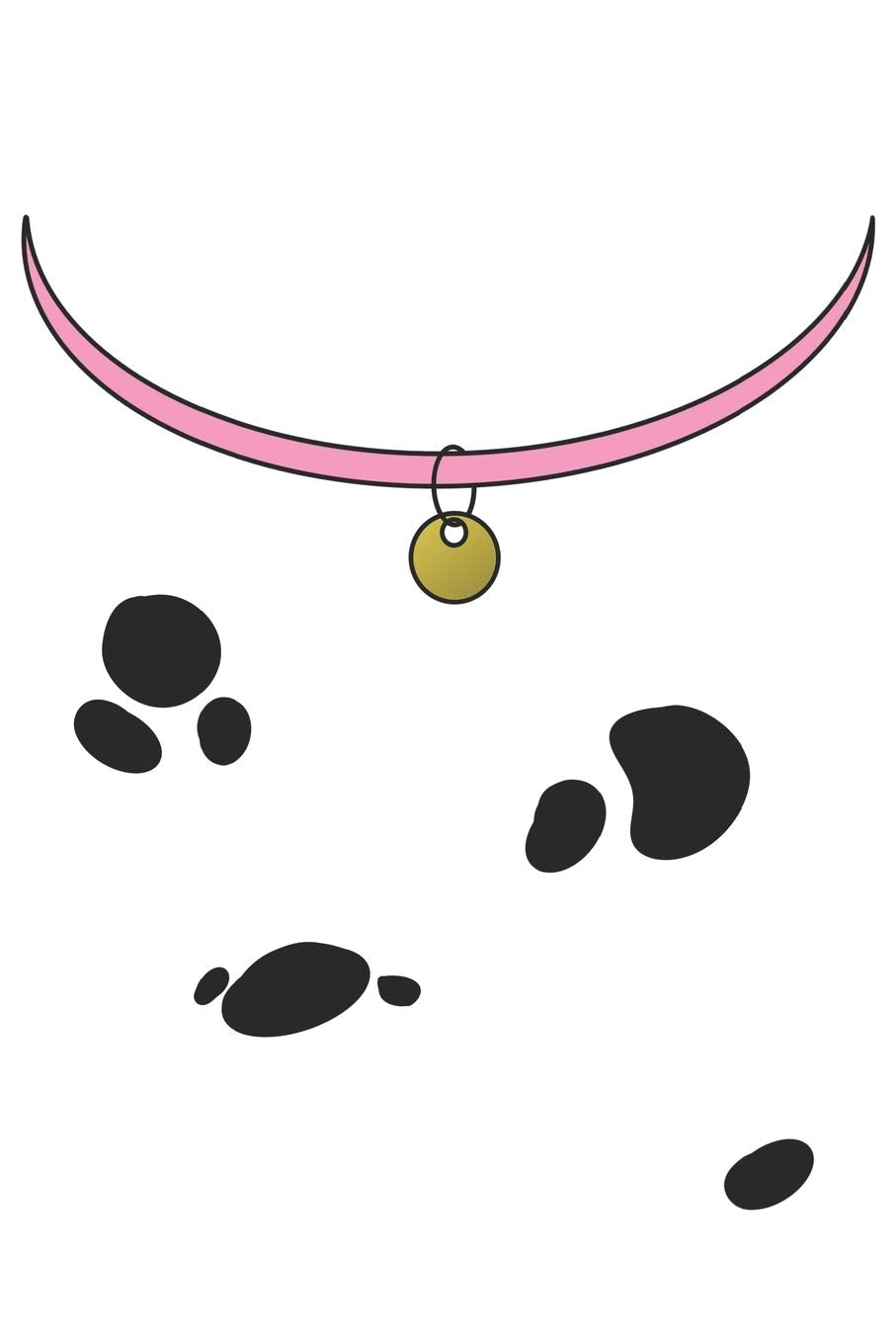 Eikland - Notes: Haustier Hund Dalmatiner Mädchen Halsband - Notizbuch 15,24 x 22,86 unliniert Books