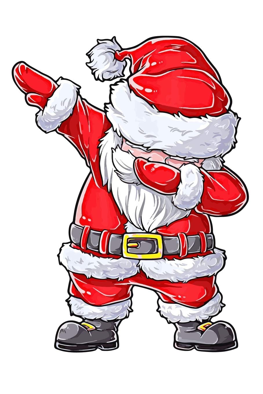 Christmas Dabbing Santa Claus Dot Graph Paper Notebook: Santa Claus Lover Dot Graph Paper Notebook | 6x9 inches with 120 pages | Funny Christmas Lover Gift Idea Books