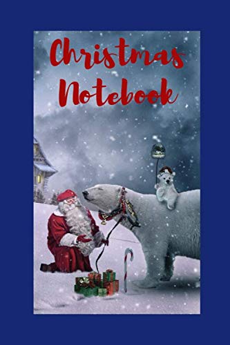 Christmas Notebook: CHRISTMAS NOTEBOOK, JOURNAL, DIARY, NOTES, MEMORY BOOK TO WRITE, 6X9 , 100 PAGES, GLOSSY BLUE COVER WITH SANTA CLAUS Essays & Short Stories