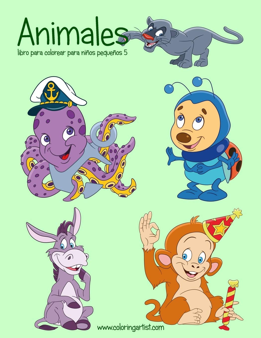 Animales libro para colorear para niños pequeños 5 (Animales Para Niños Pequeños) Non-fiction