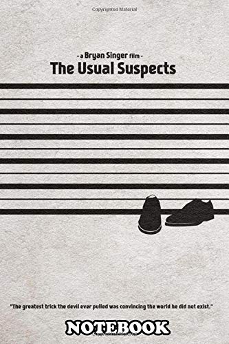 Notebook: Usual Suspects Minimalist Alternate Movie Poster , Journal for Writing, College Ruled Size 6" x 9", 110 Pages Books