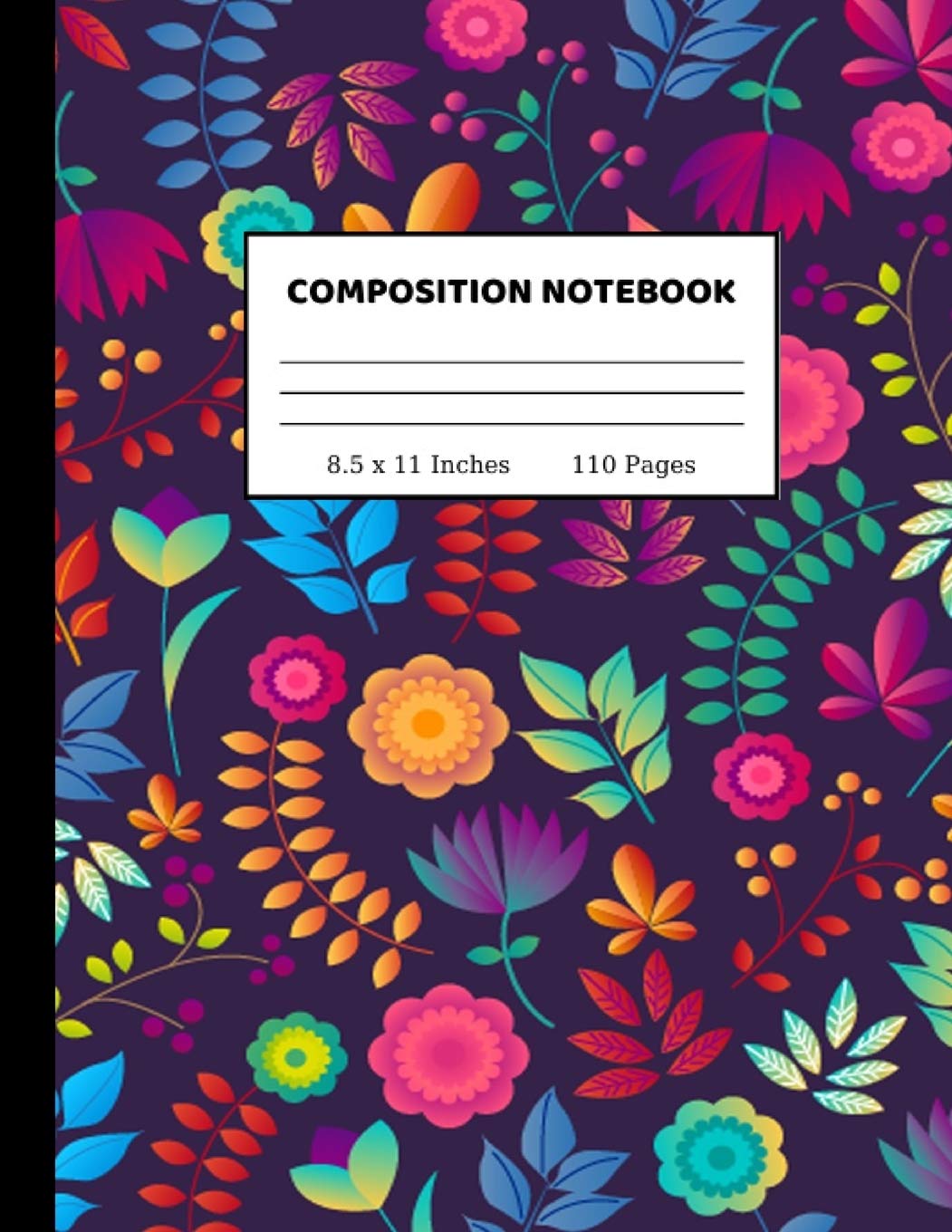 Composition Notebook: Nifty Wide Ruled Paper Notebook Journal | Cute Orange Wide Blank Lined Workbook for Teens Kids Students Girls for Home School College for Writing Notes | 8.5 x 11, 110 pages Learning & Reference
