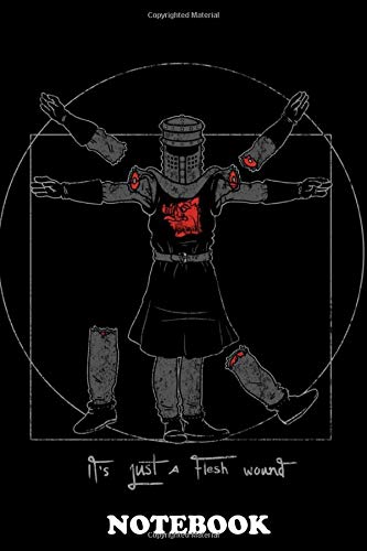 Notebook: Vitruvian Black Knight , Journal for Writing, College Ruled Size 6" x 9", 110 Pages book
