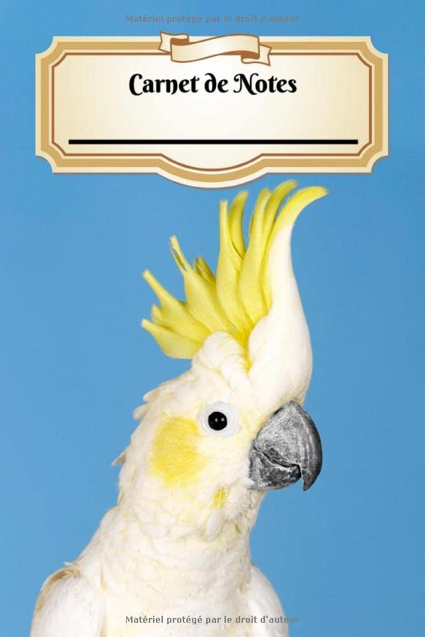 Carnet De Notes: Cacatoès à Huppe Jaune | Oiseau | A5 139 Pages Avec Papier Quadrillé 5 x 5 mm | Cahier d'écolier | Graph Paper Journal | Notebook | Espace pour votre nom, classe, cours Pets