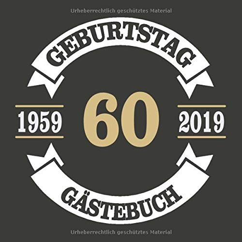 60 Geburtstag Gästebuch: Cooles Geschenk zum 60. Geburtstag Geburtstagsparty Gästebuch Eintragen von Wünschen und Sprüchen lustig 120 Seiten / Design: Banner Kreis Vintage Retro Logo Essays & Short Stories