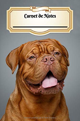 Carnet De Notes: Dogue de Bordeaux | Chiot ou Chien | A5 139 Pages Avec Papier Pointillé | Bullet Journal | Art Notes | Cahier | Dotted Journal | Notebook | Espace pour votre nom, classe, cours Pets