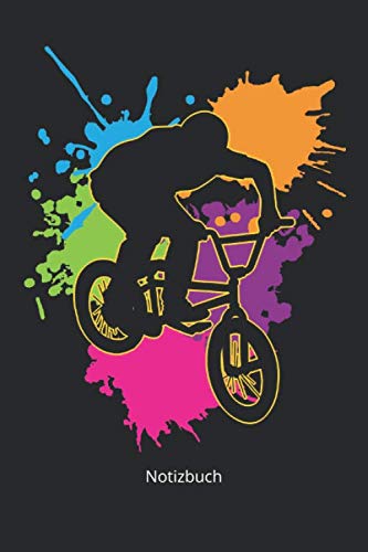 Notizbuch: bmx Fahrrad mit tollen bunten Farben für Biker Fans (Liniertes Notizbuch mit 100 Seiten für Eintragungen aller Art) Books