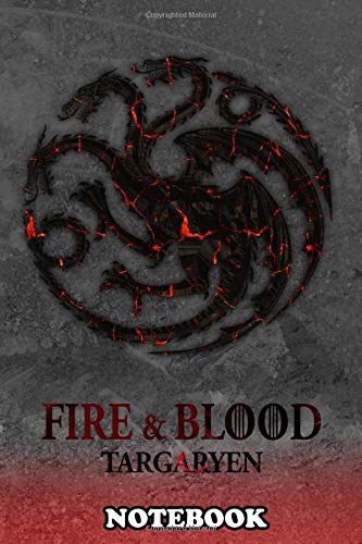 Notebook: House Targaryen , Journal for Writing, College Ruled Size 6" x 9", 110 Pages Books