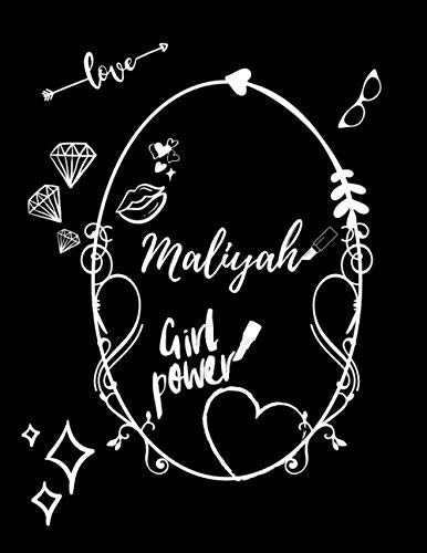 Maliyah: Vintage Pin Up Style Personalised Large Notebook/Diary/Journal For Women & Girls (110 Pages, in Lines, 8.5x11) (Names, Band 1) Business, Finance & Career