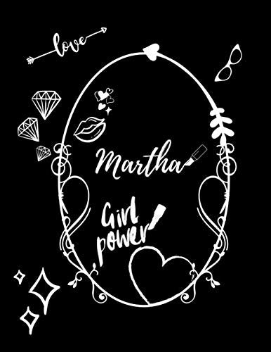 Martha: Vintage Pin Up Style Personalised Large Notebook/Diary/Journal For Women & Girls (110 Pages, in Lines, 8.5x11) (Names, Band 1) Business, Finance & Career