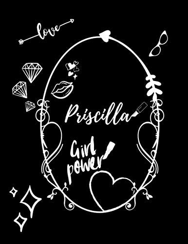 Priscilla: Vintage Pin Up Style Personalised Large Notebook/Diary/Journal For Women & Girls (110 Pages, in Lines, 8.5x11) (Names, Band 1) Business, Finance & Career