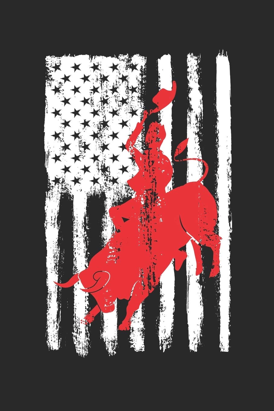 Rodeo Notebook - American Flag Journal - Patriotic USA Horse Diary: Medium College-Ruled Journey Diary, 110 page, Lined, 6x9 (15.2 x 22.9 cm) Books